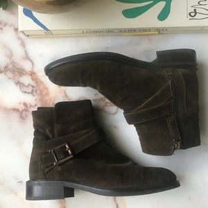Aquatalia Bree Suede Water Resistant Boots / Booties